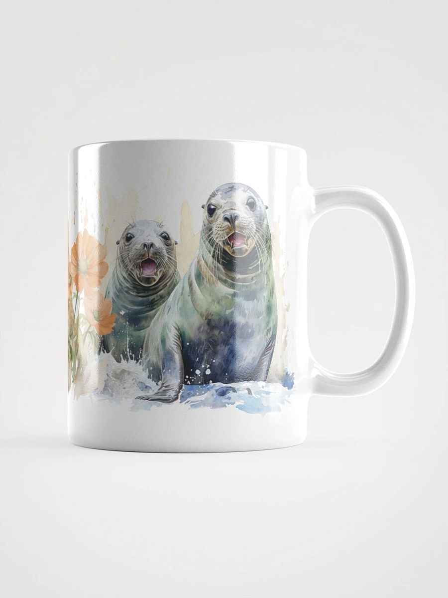 Seal Splash White Glossy Mug product image (1)