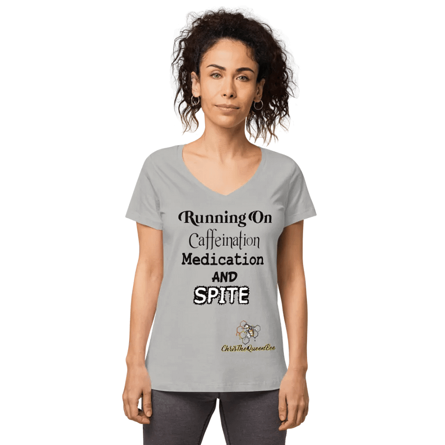 Running on Light Color Women's V-Neck product image (1)