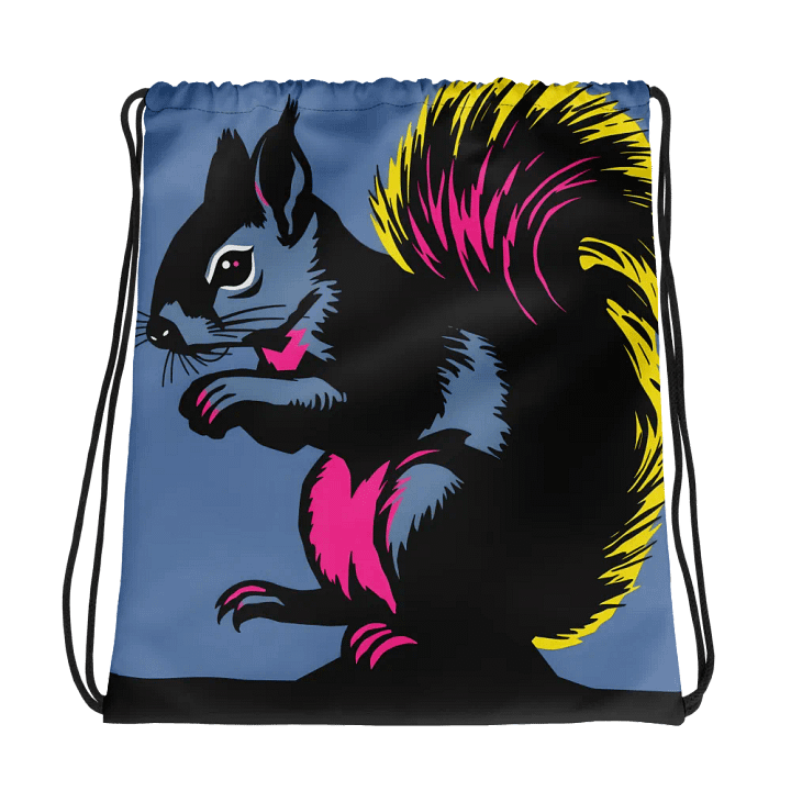 Vibrant Squirrel All-Over Drawstring Bag product image (1)