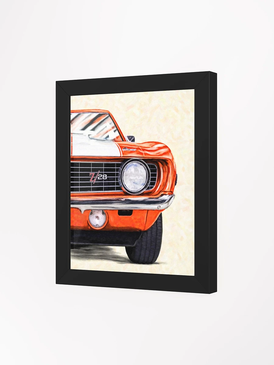 1969 Camaro Artwork – Classic Hugger Orange Framed Poster product image (48)