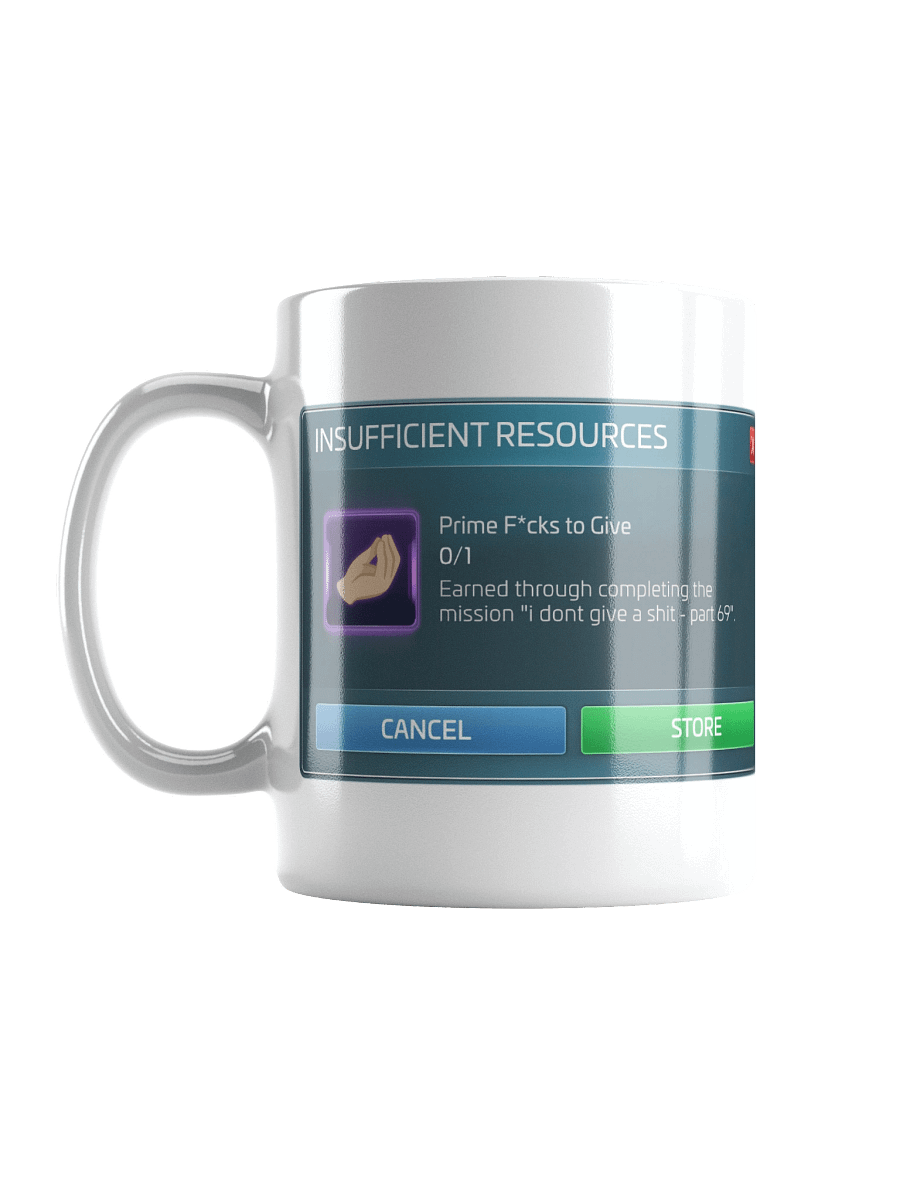 Insufficient F*cks to Give [Mug] product image (18)