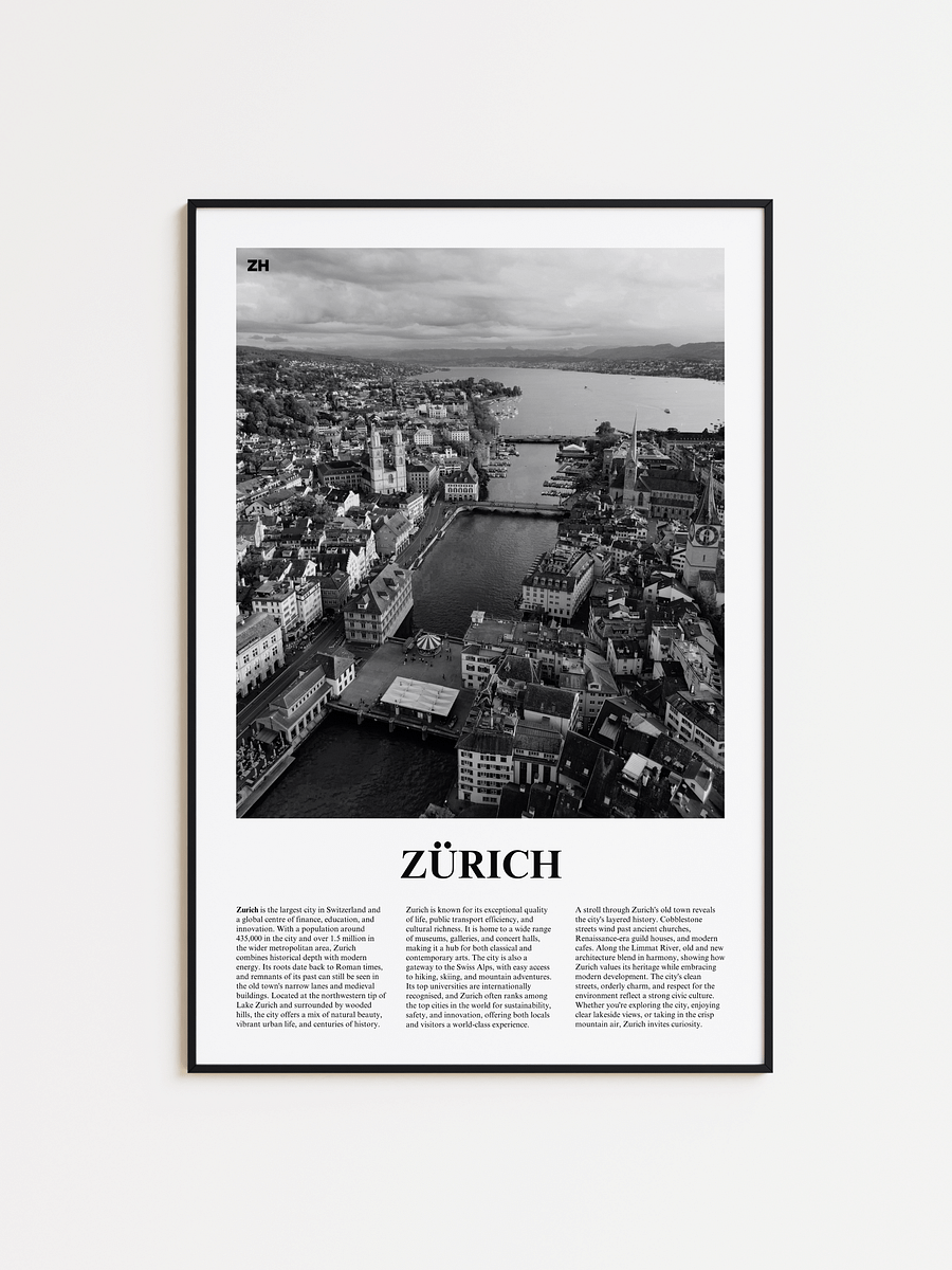 Zurich 02 Newspaper Poster product image (1)