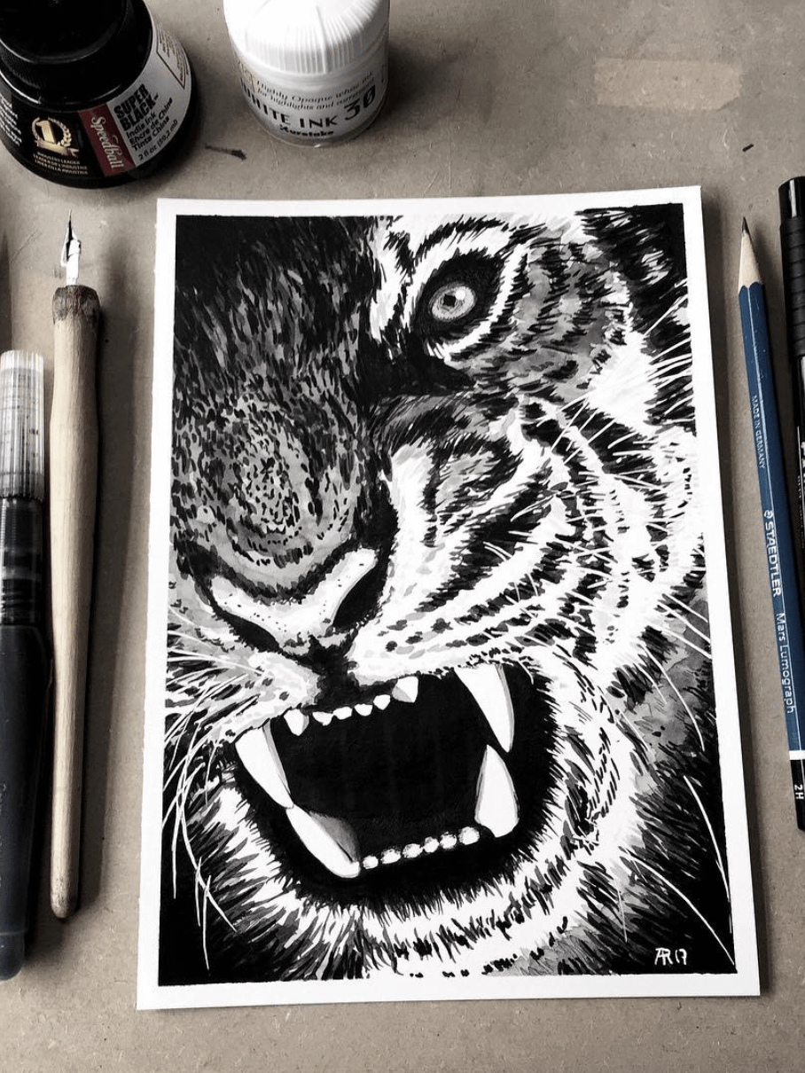 original painting : tiger product image (1)