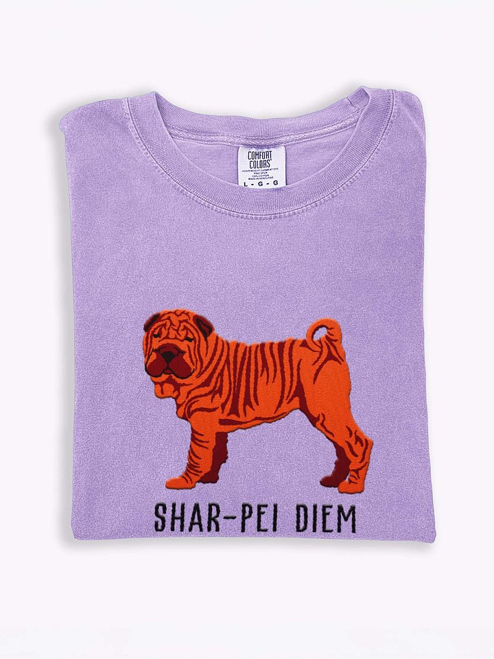 Shar-Pei Diem T-Shirt(Embroidered) of a Chinese Shar-Pei(Red) product image (1)
