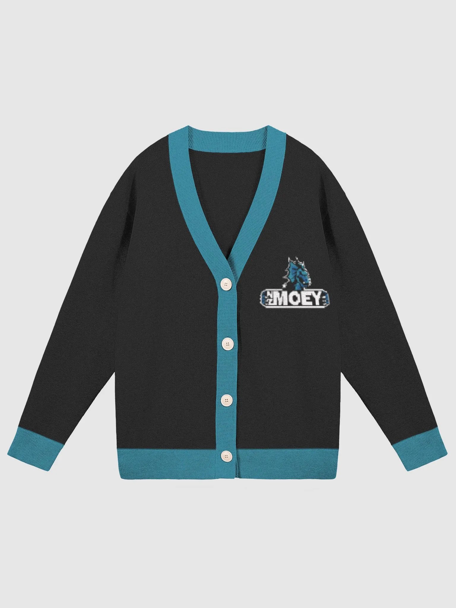 NZMOEY Logo Knitted Cardigan Without Pocket product image (3)