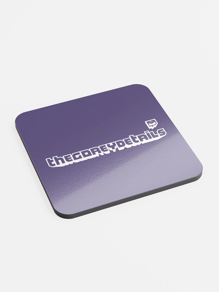 TTV White - Glossed Cork Coaster product image (2)