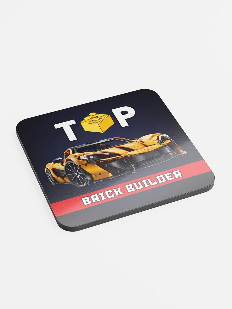 Top Brick Builder Glossed Cork Coaster product image (2)