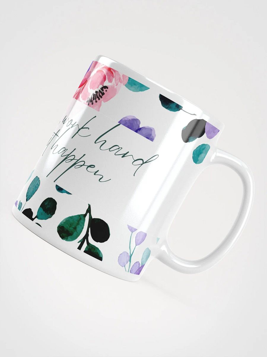 Floral Motivation White Glossy Mug product image (5)