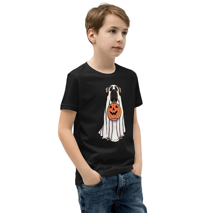 Halloween English Mastiff(Fawn) Youth T-Shirt product image (6)
