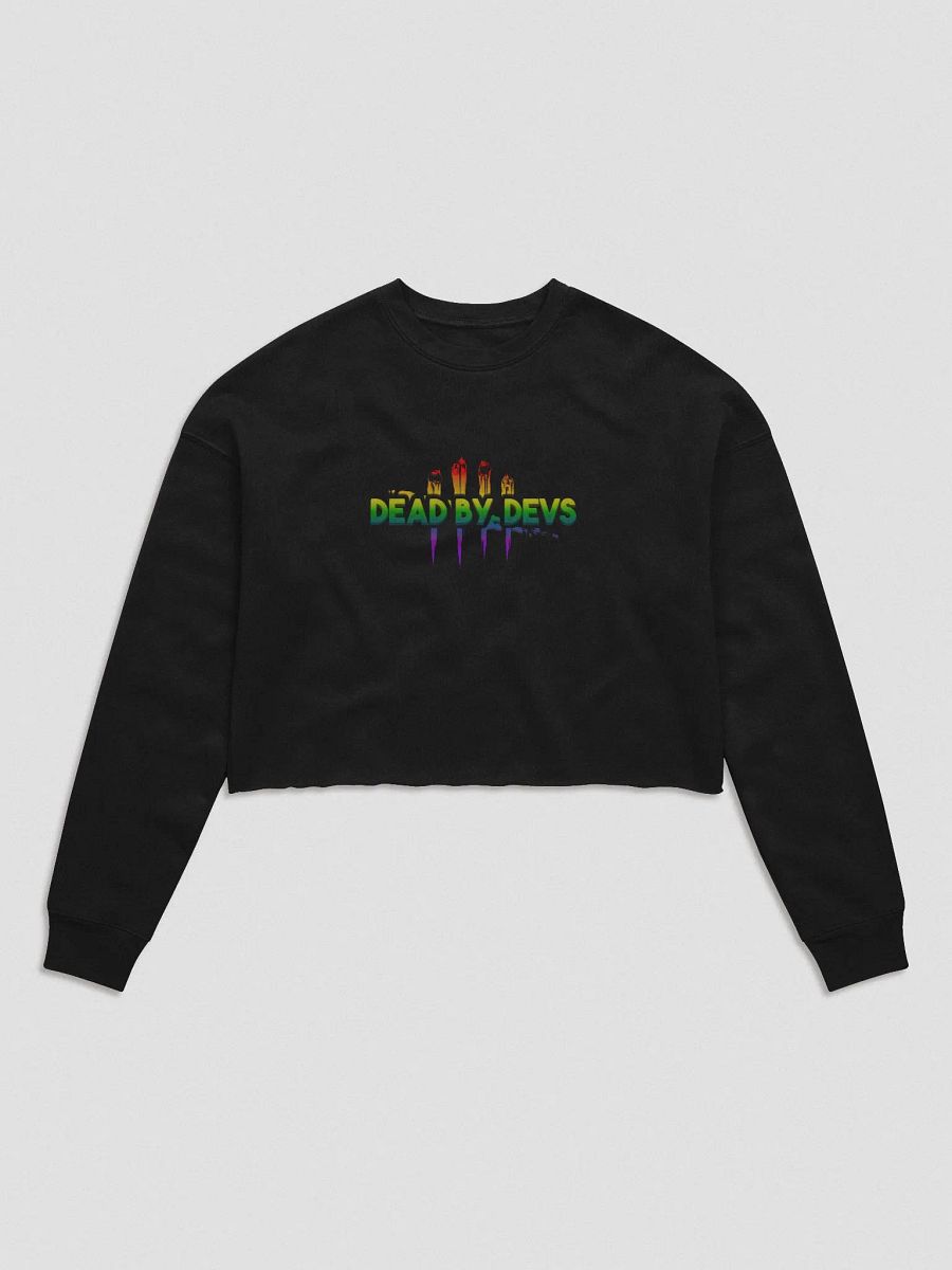 DEAD BY DEVS | CUSTOM PRINT WOMEN'S CROP CREWNECK product image (1)
