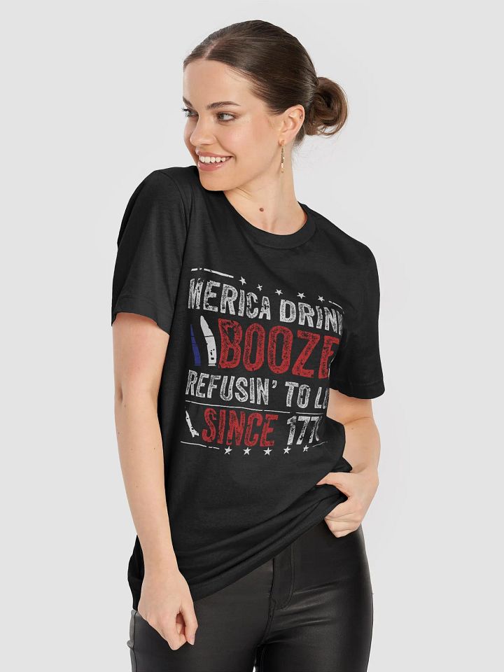 Merica Drinking Booze Patriotic T-Shirt! 🍻 product image (2)