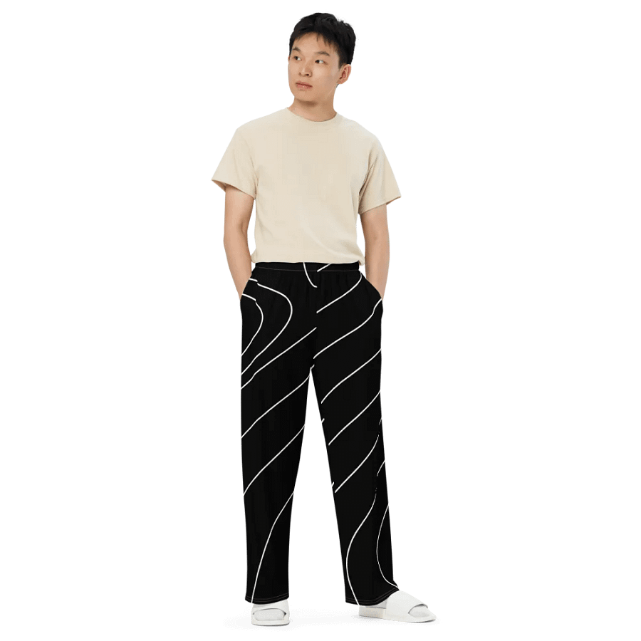 Flowing Contours Wide-Leg Pants product image (6)