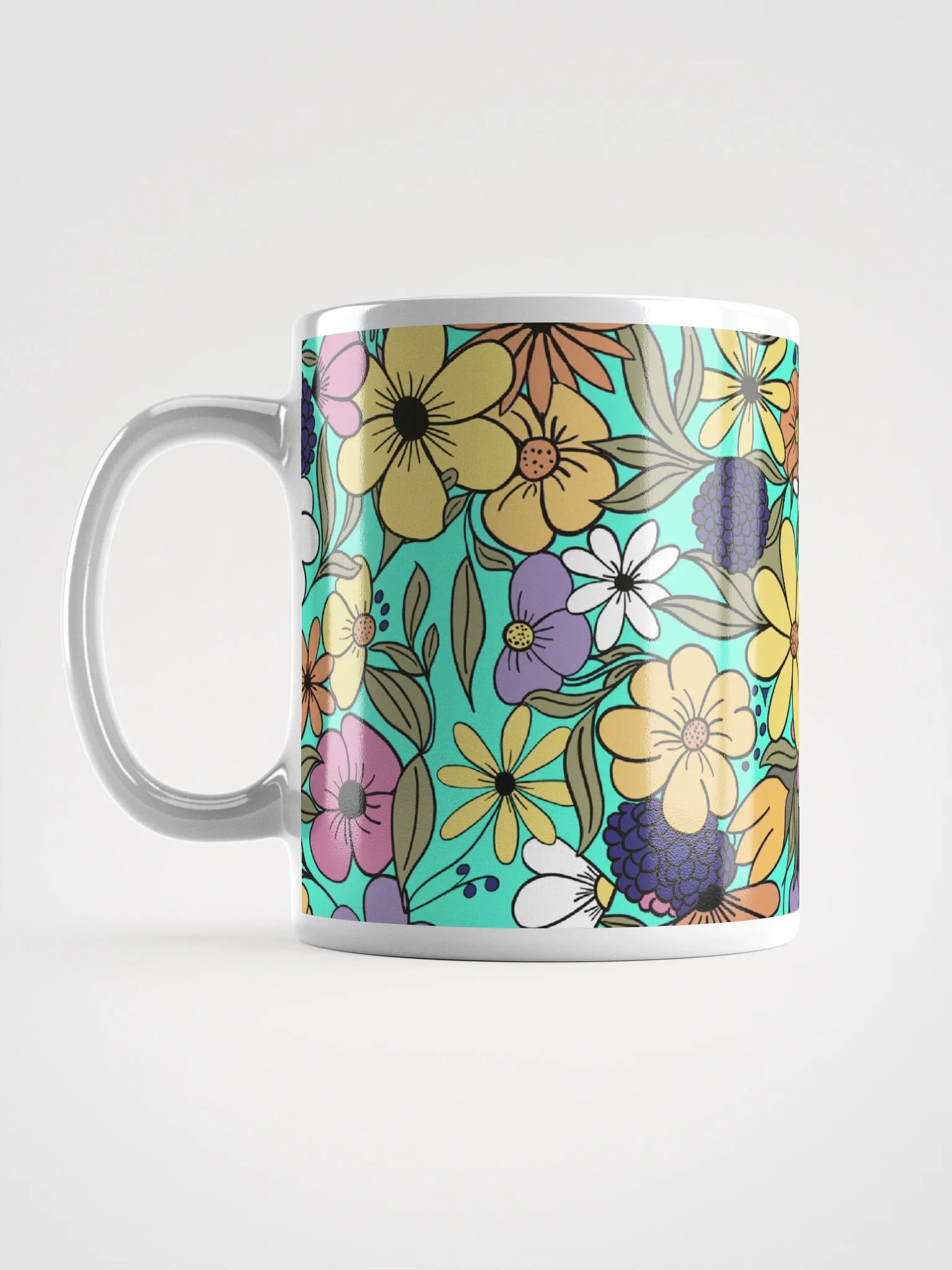 Flower Power Aqua Mug product image (12)
