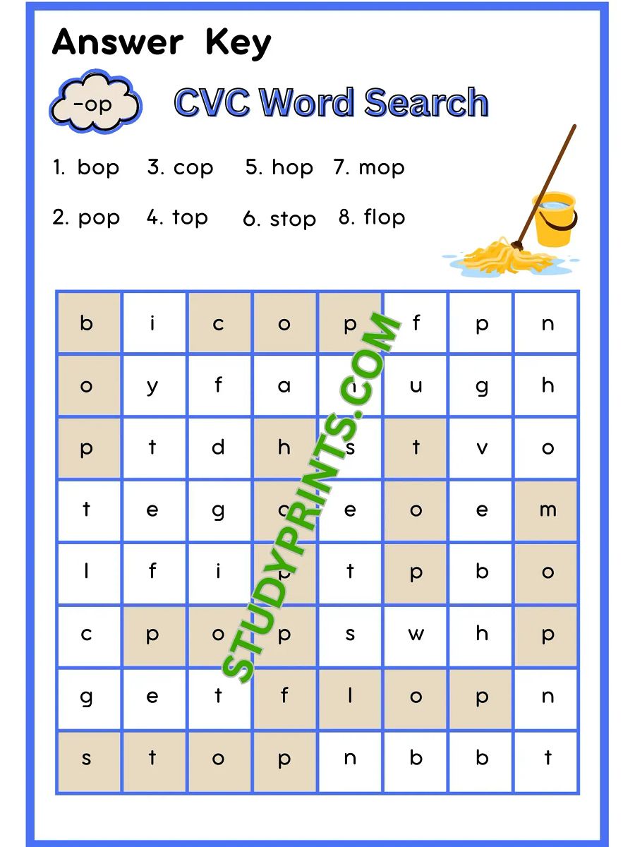 CVC Words Word Search Puzzle For Kids product image (3)