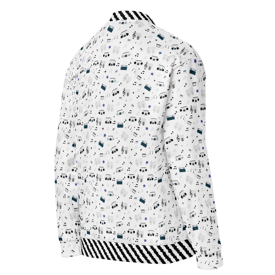 Rewind & Replay – Retro Scribble All-Over Bomber Jacket product image (4)
