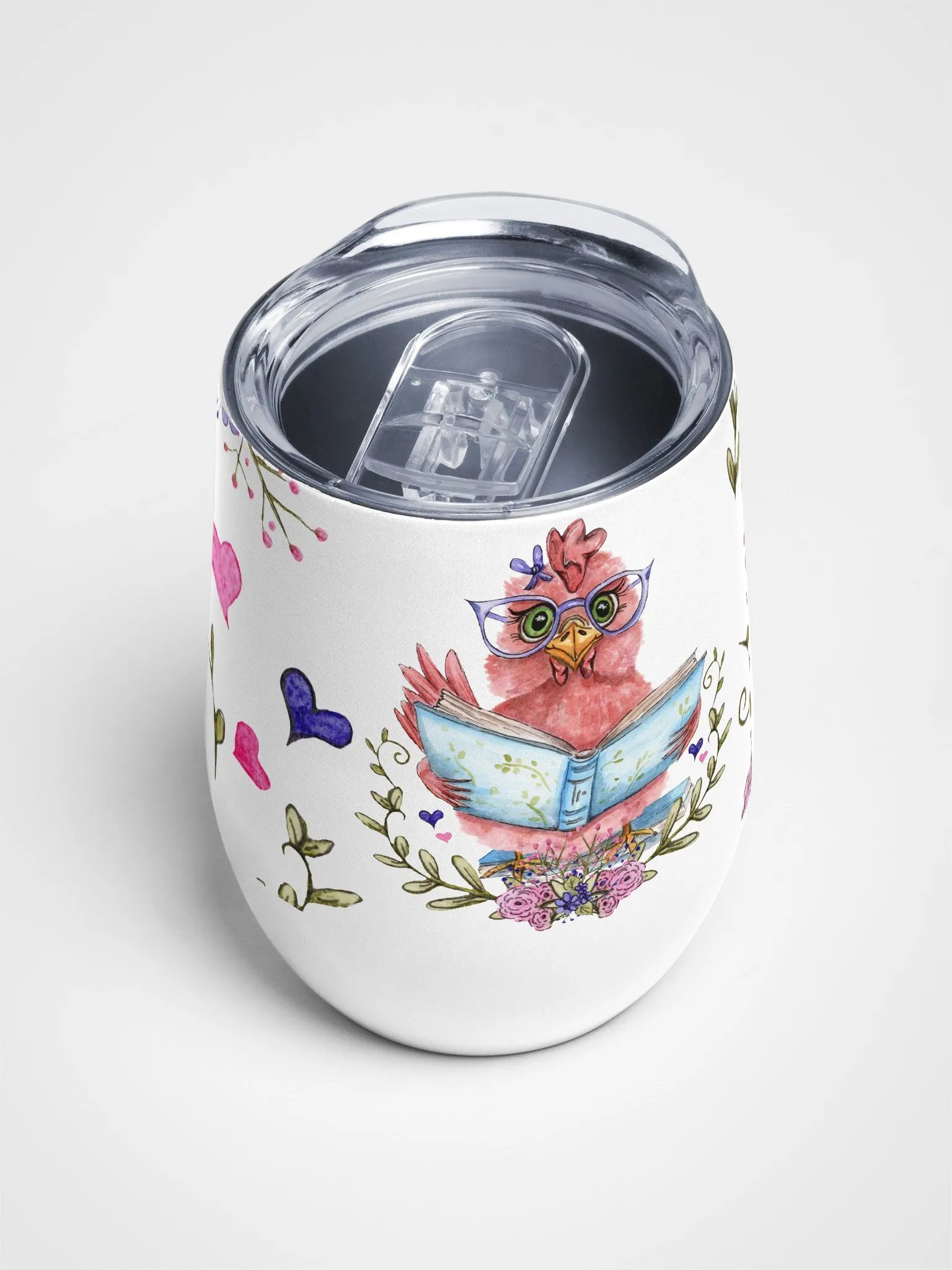 Reading Hen Wine Tumbler product image (4)