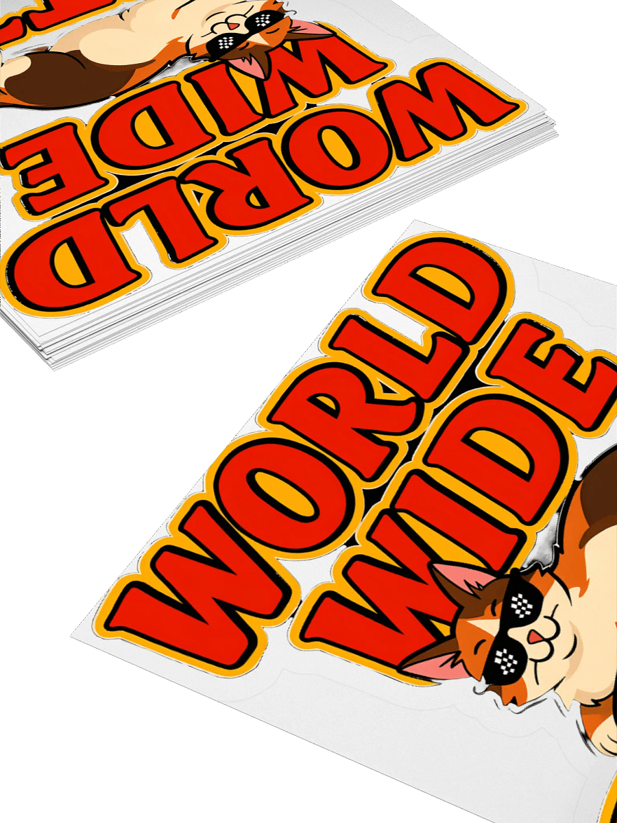 World Wide Kitty Sticker Set product image (11)