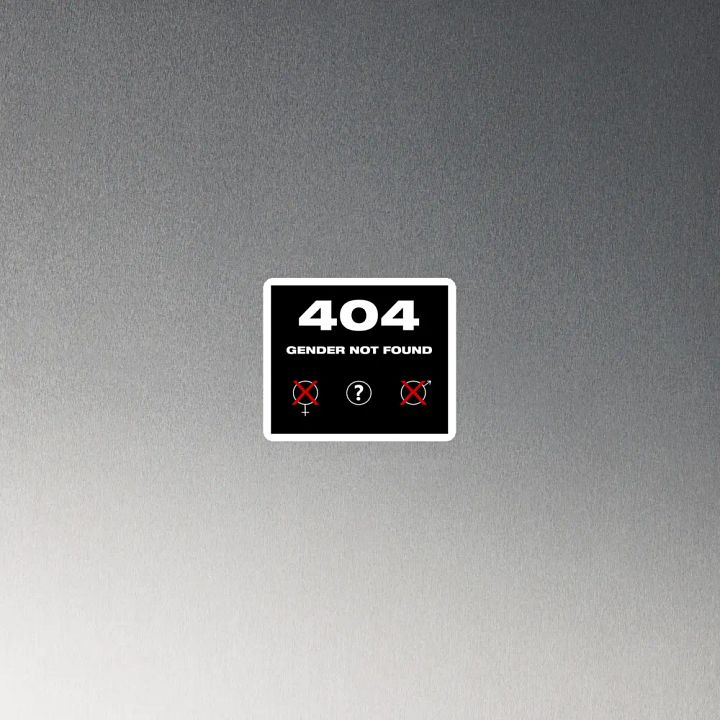 404 Gender Not Found Magnet product image (2)
