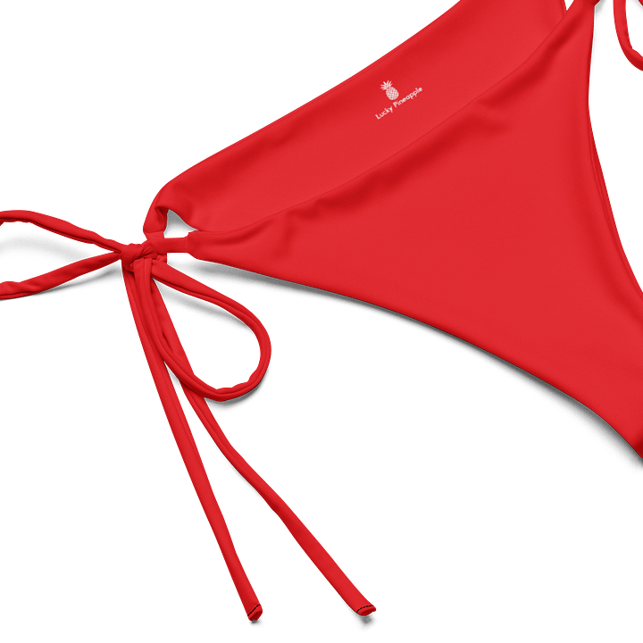 Tomato Red Solid Color String Bikini Bottom product image (1)