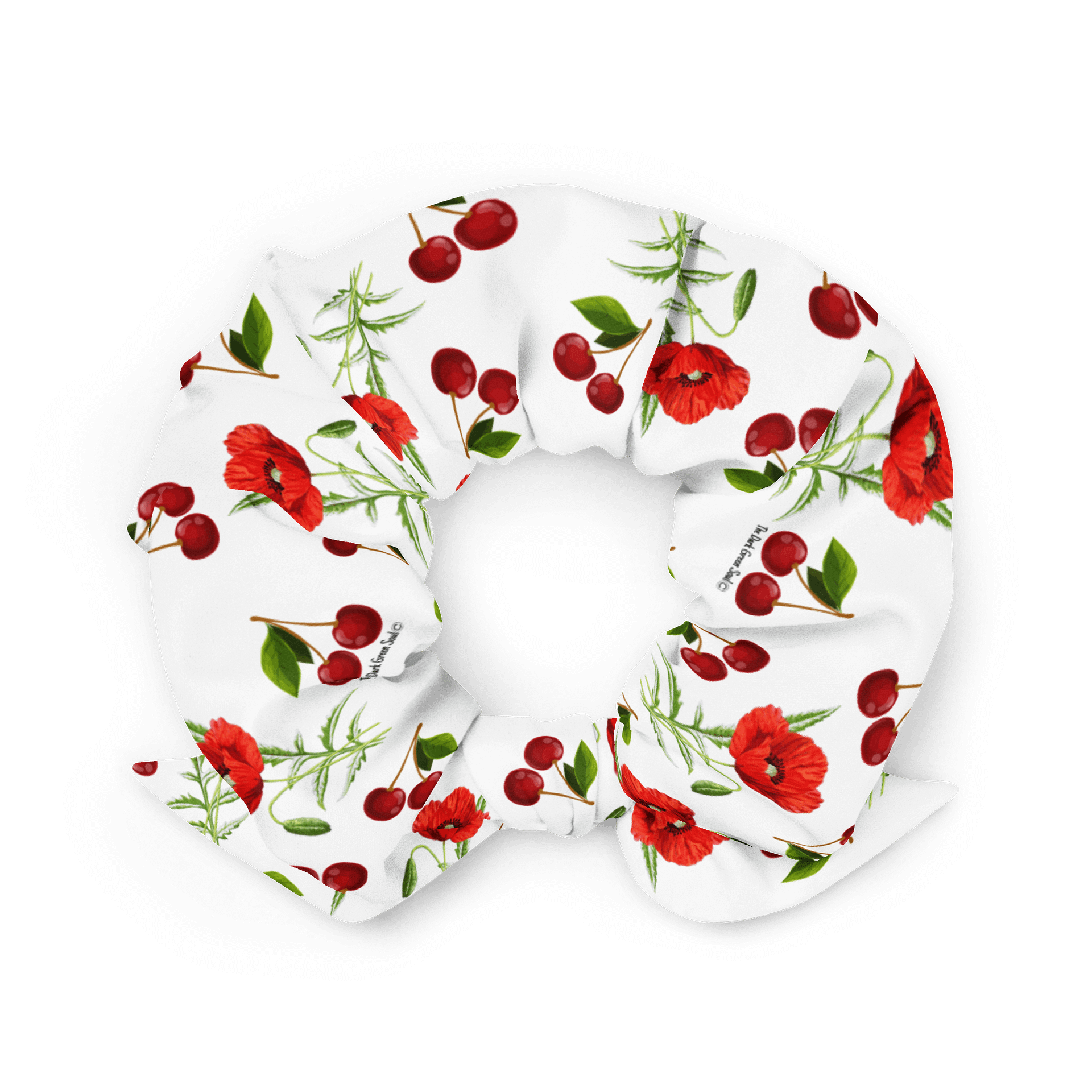 Poppies and Cherries Red and White - Scrunchie product image (2)