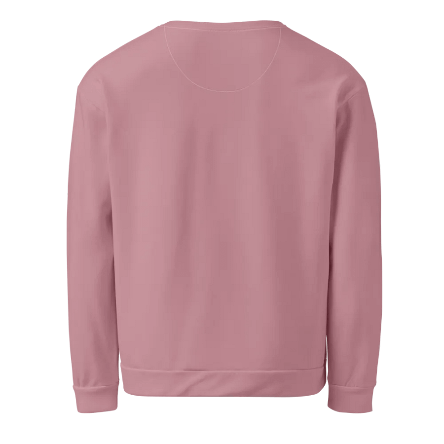 Plain Dusty Pink Soft Summer Unisex Recycled Polyester Heavyweight Premium Sweatshirt by Treasure Pie product image (3)
