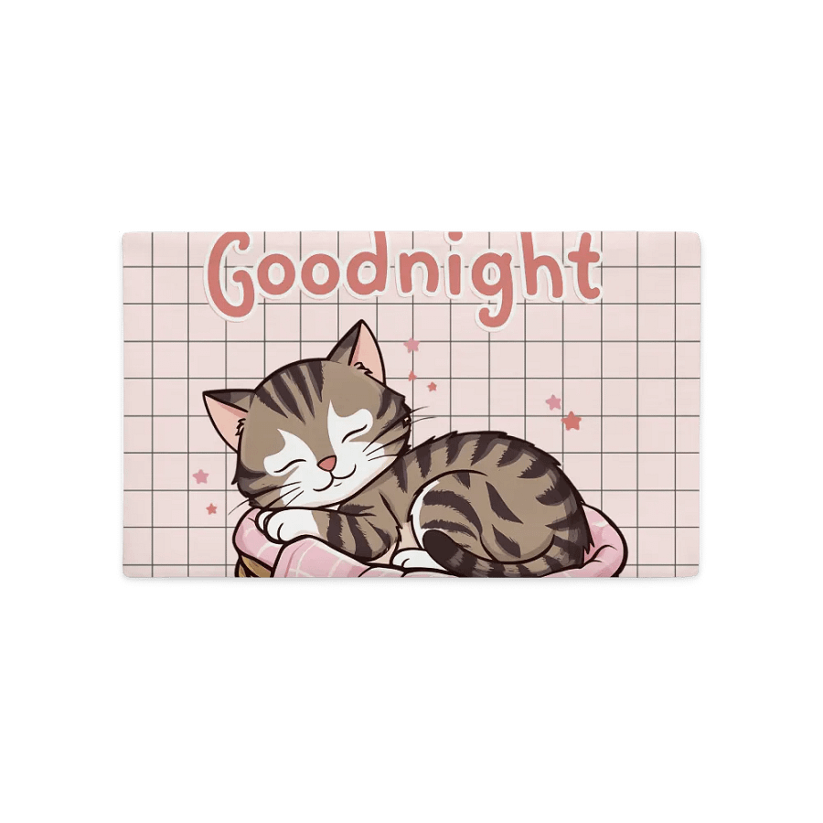 Goodnight Cat Dreams Premium Pillow Case product image (1)