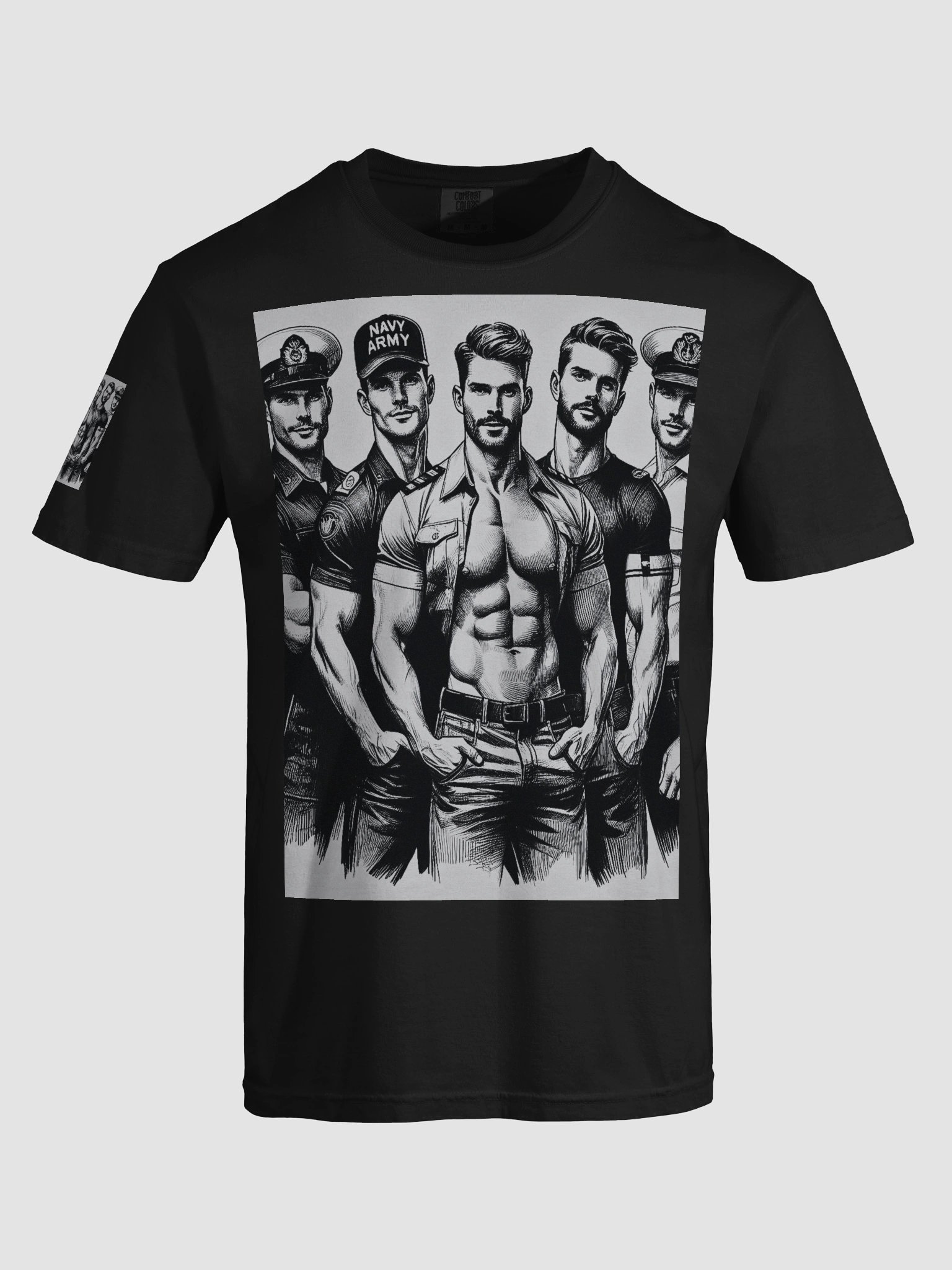 Limited Time Offer Lucky DIP bonus! At Your Service Tom of Finland Tribute Military Gay Pride T Shirt product image (7)