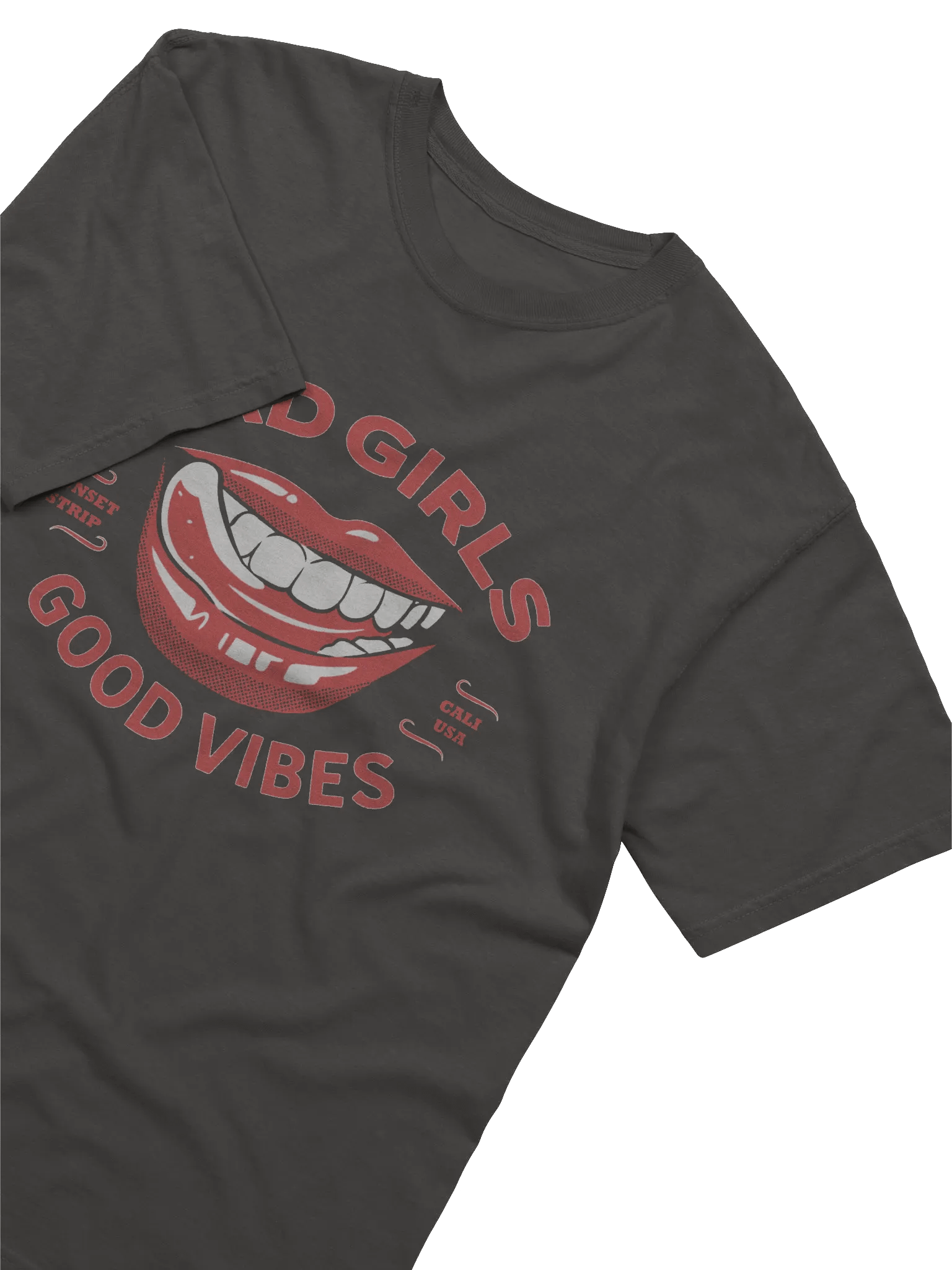 Bad Girls, Good Vibes Lips Drill T-Shirt product image (22)