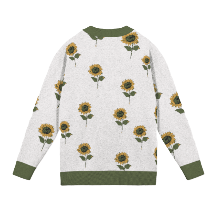 Knitted Sunflower Cardi | Knitted Fashion Apparel product image (2)