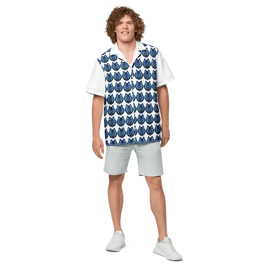 Lunar Wolf Hawaiian Shirt product image (4)