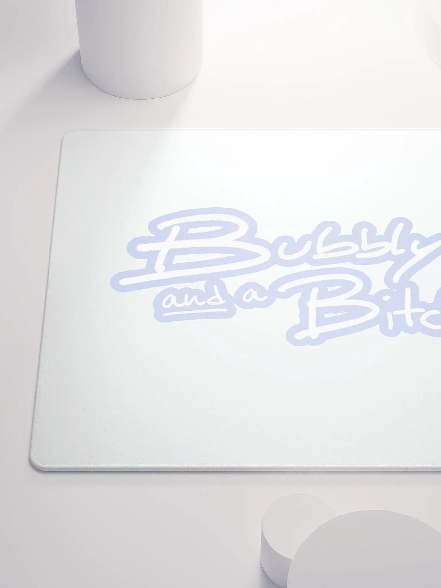 Bubbly and a B*tch (lined design, #BDCAEF) mouse pad product image (6)