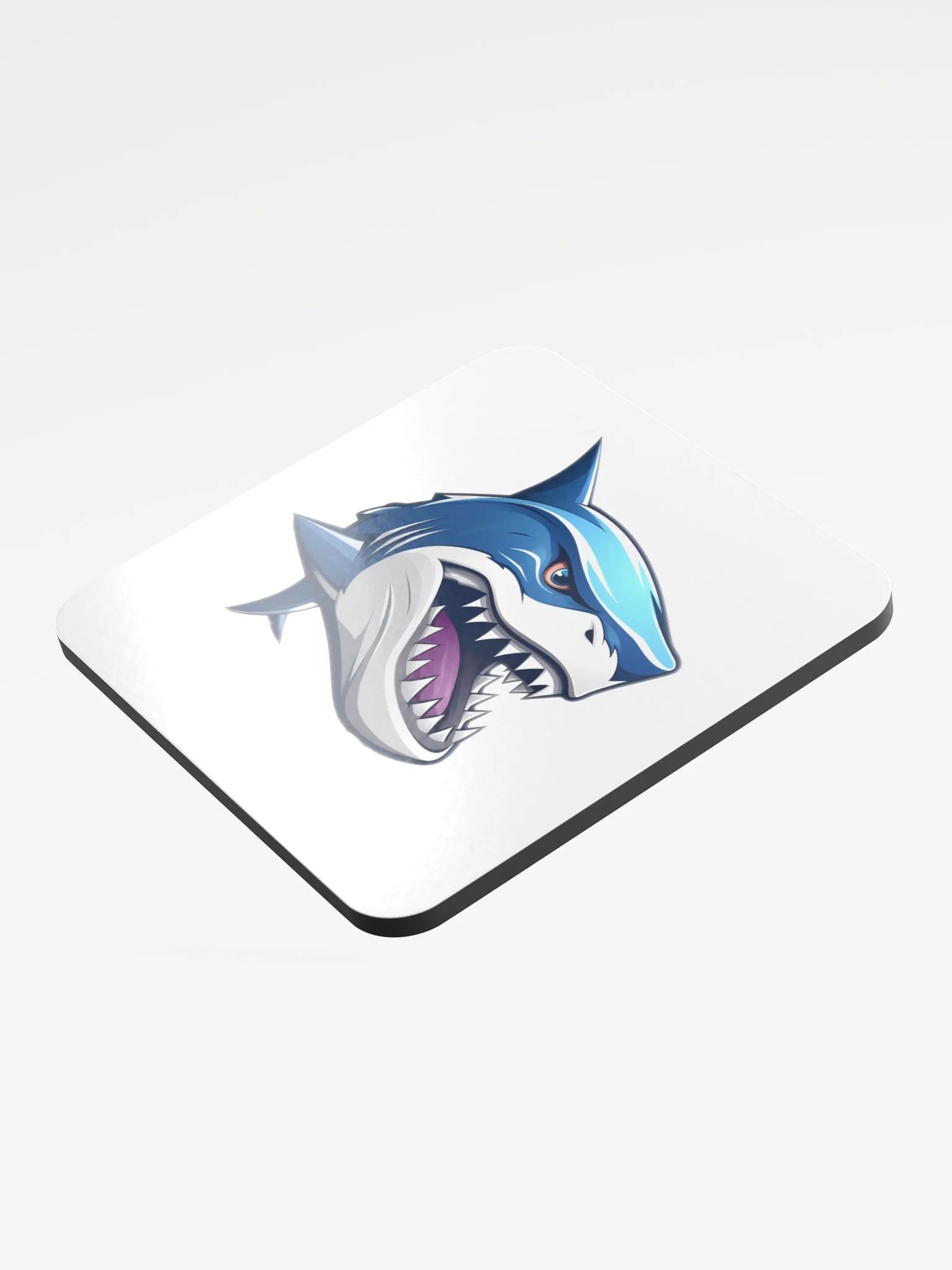 Fierce Shark Glossed Cork Coaster product image (3)