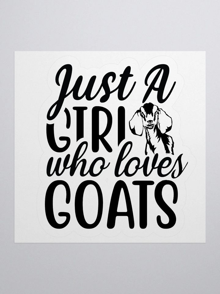 Just a Girl that Loves Nubians KISS Cut Stickers product image (4)