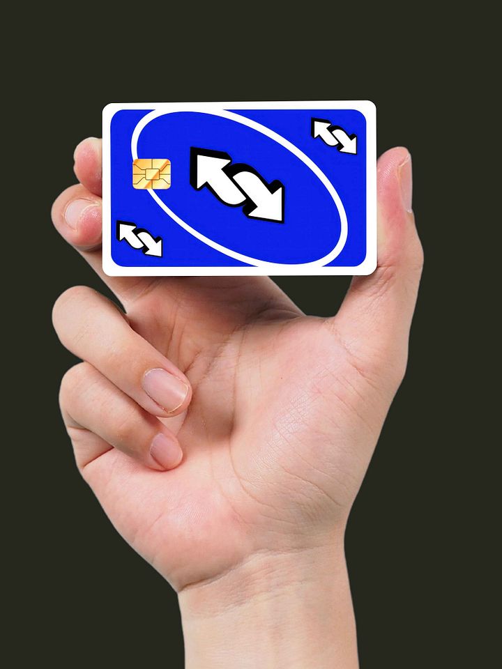 Uno Reverse Card Blue (Holographic) product image (2)