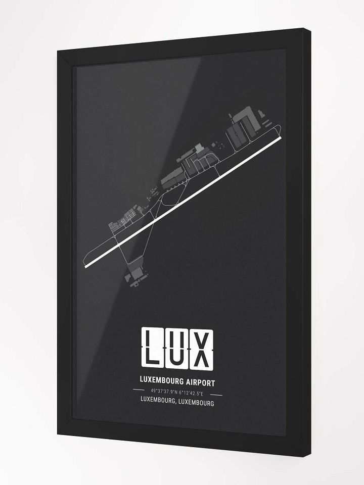 Framed Airport LUX Premium Map On Matt Paper product image (2)