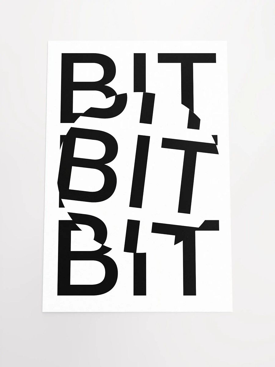 Bit Coin Poster (white) product image (1)
