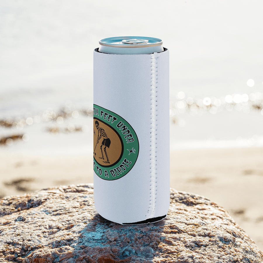 Finally Six Feet Under Golfing To A Birdie Can Cooler product image (8)