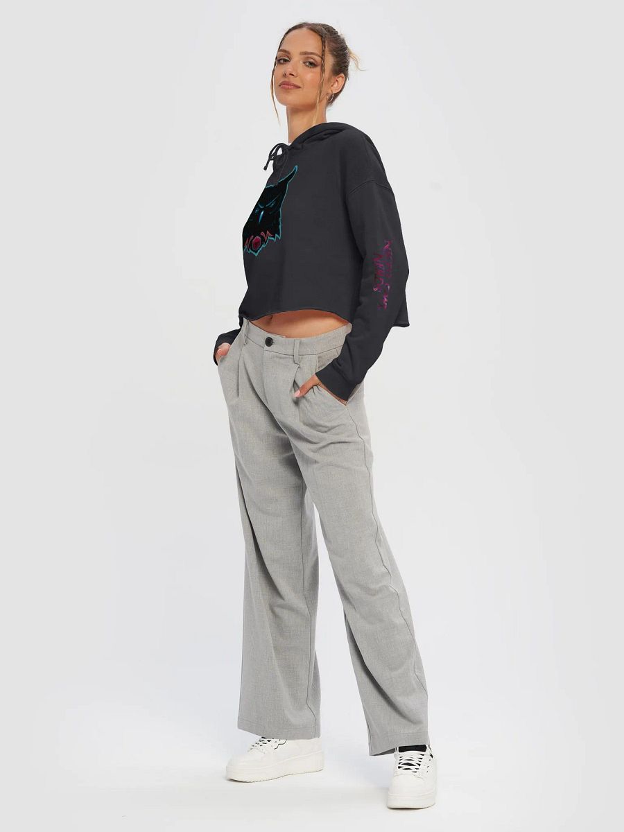 Night Owl Crop Top Hoodie product image (34)