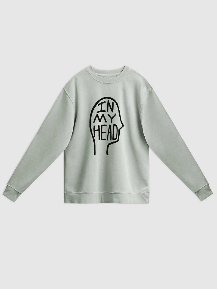 In My Head printed pigment crewneck product image (1)