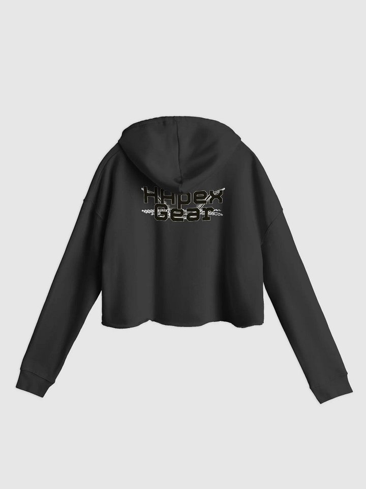 Women’s Lightweight Cropped Hoodie - Black HApex Gear Black Logo product image (2)
