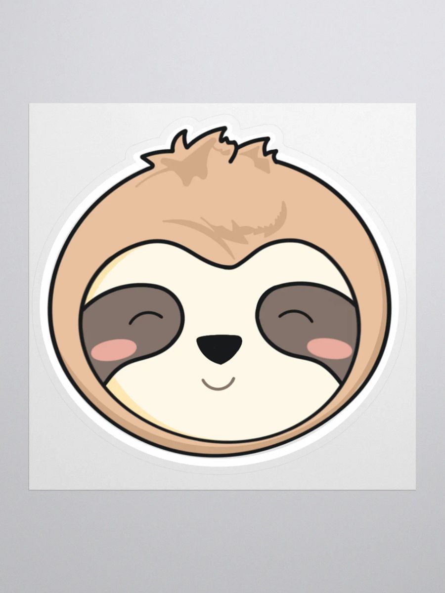 Adorable Sloth Kiss Cut Stickers product image (1)