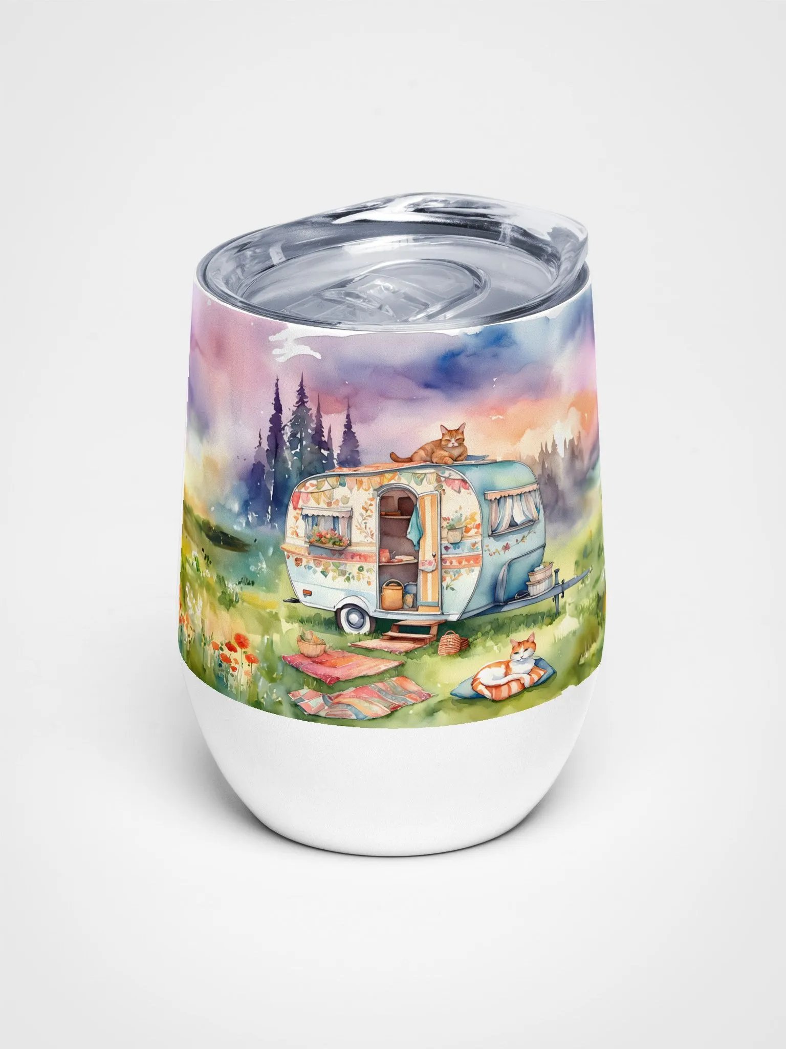 Twilight Woodland Wine Tumbler product image (1)