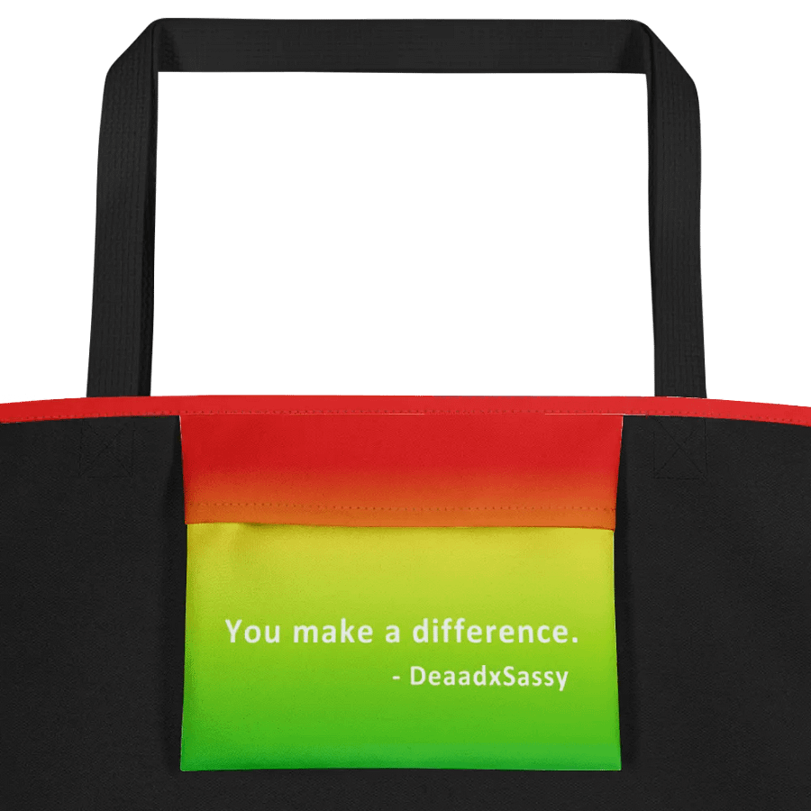 Rainbow Large Tote Bag with Pocket product image (2)