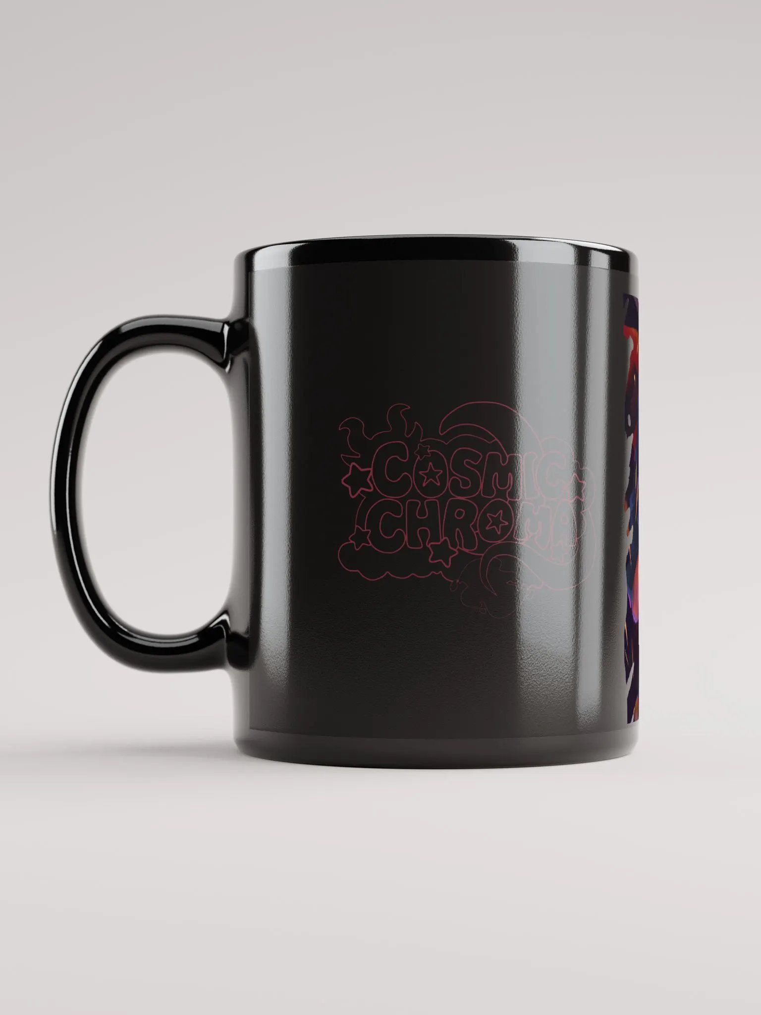 Fury of Avernus - Tiefling Barbarian - Black Ceramic Mug - Art by CosmicChroma product image (6)