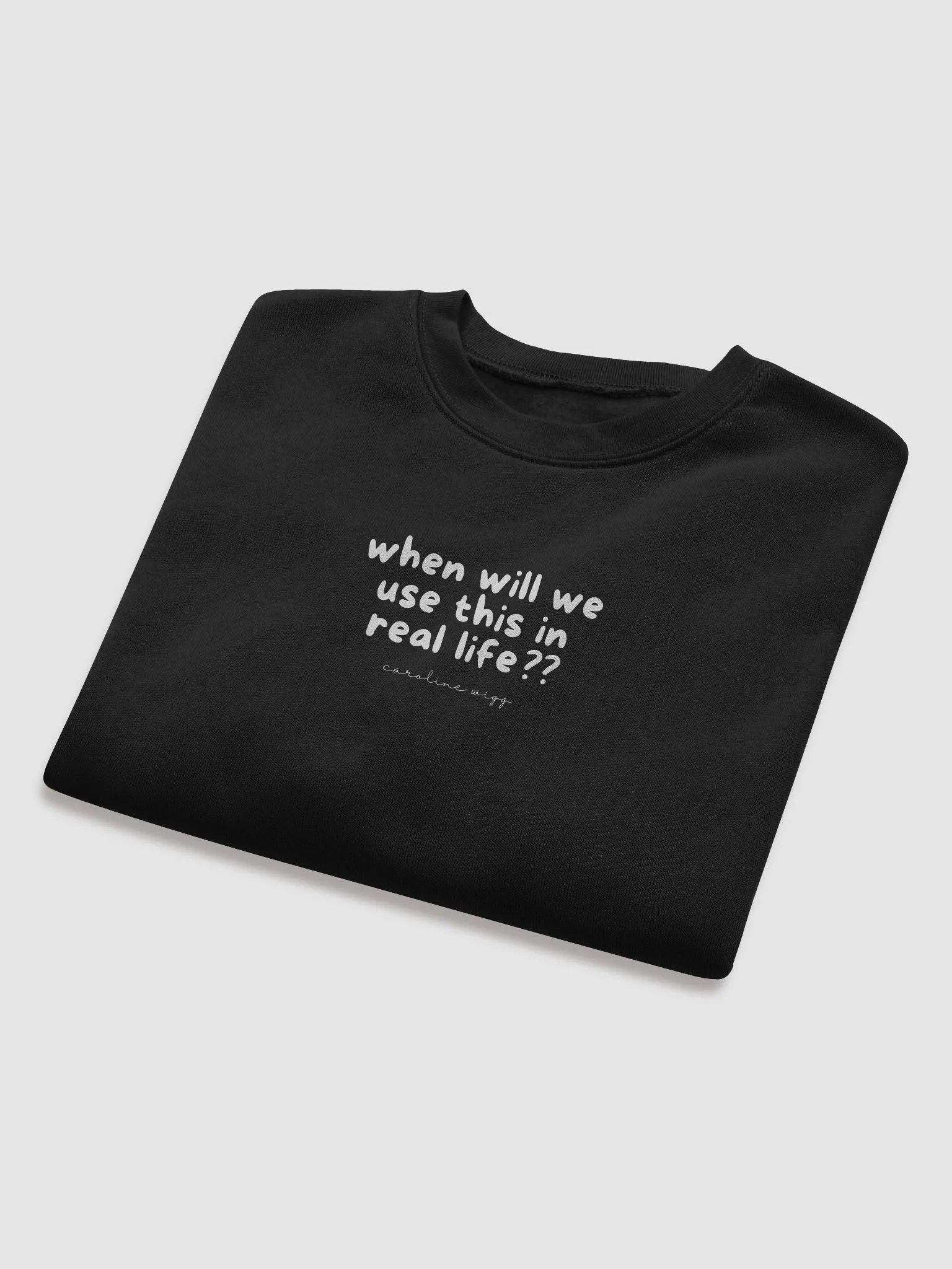 Real Life Crop Sweatshirt - Dark Colours product image (8)