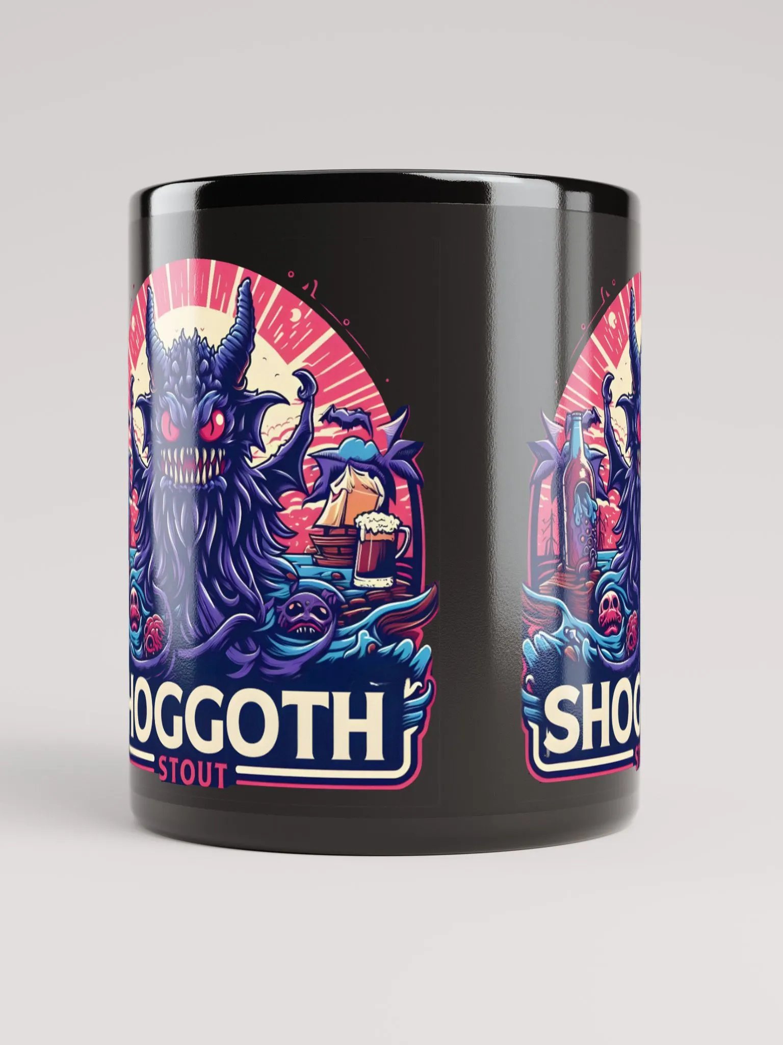 Shoggoth Stout Black Glossy Mug product image (5)