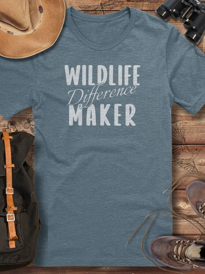 Wildlife Difference Maker T-Shirt, Nature Lover Gift, Wildlife Lover T-shirt product image (1)