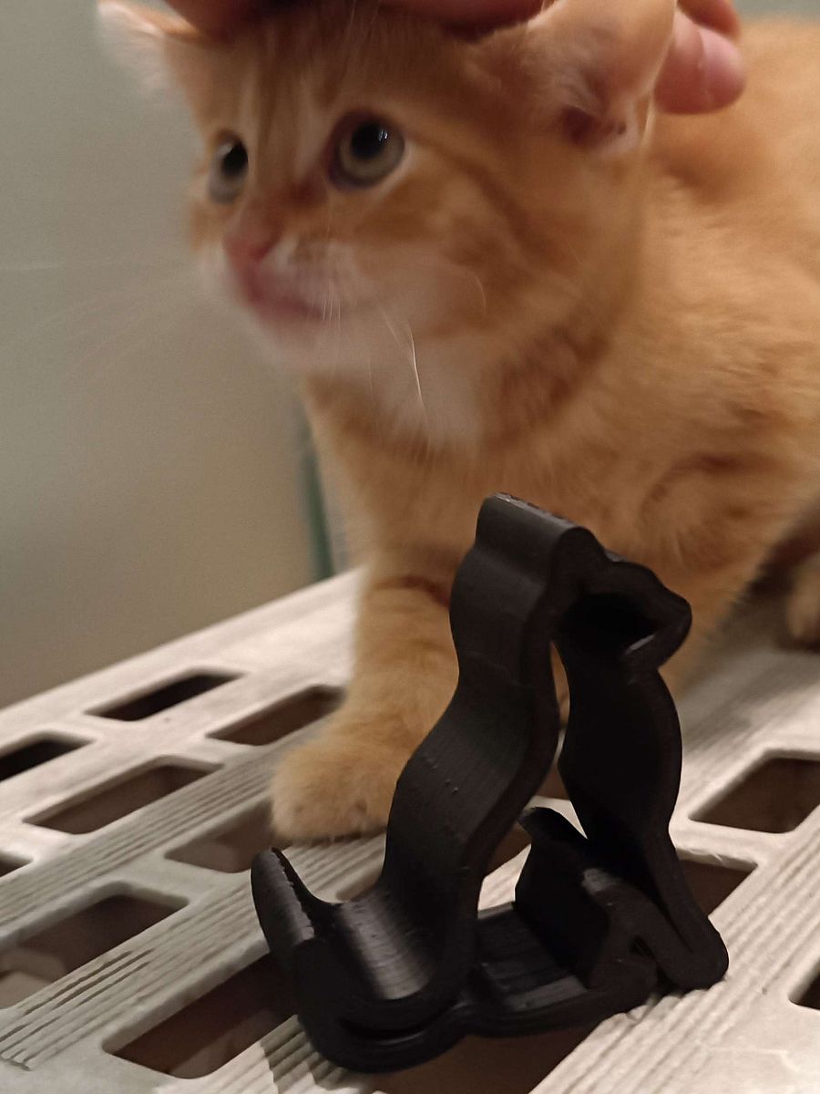 3D Geprinte Katten Telefoonhouder product image (4)