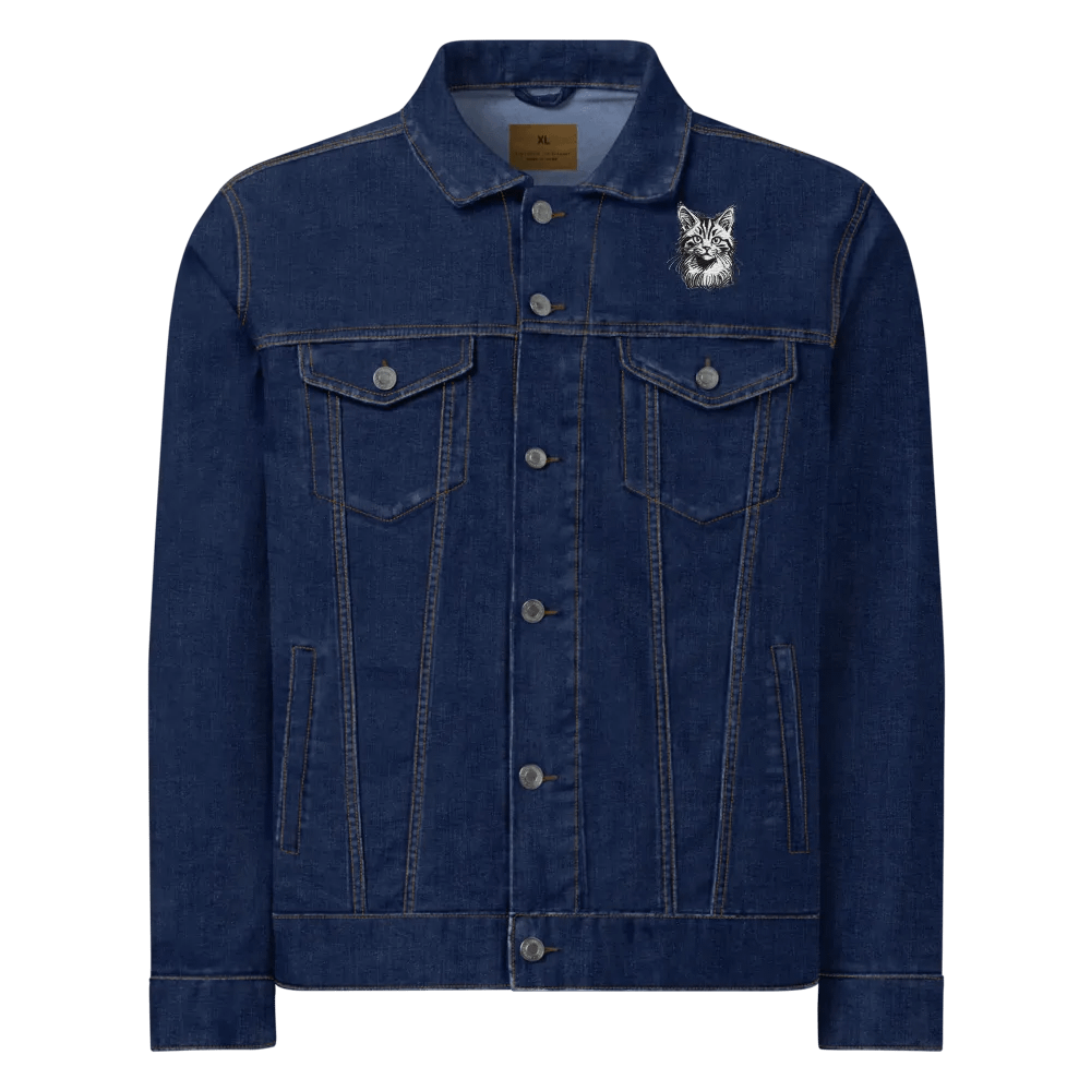 Wild Cat Denim Embroidered Jacket product image (1)