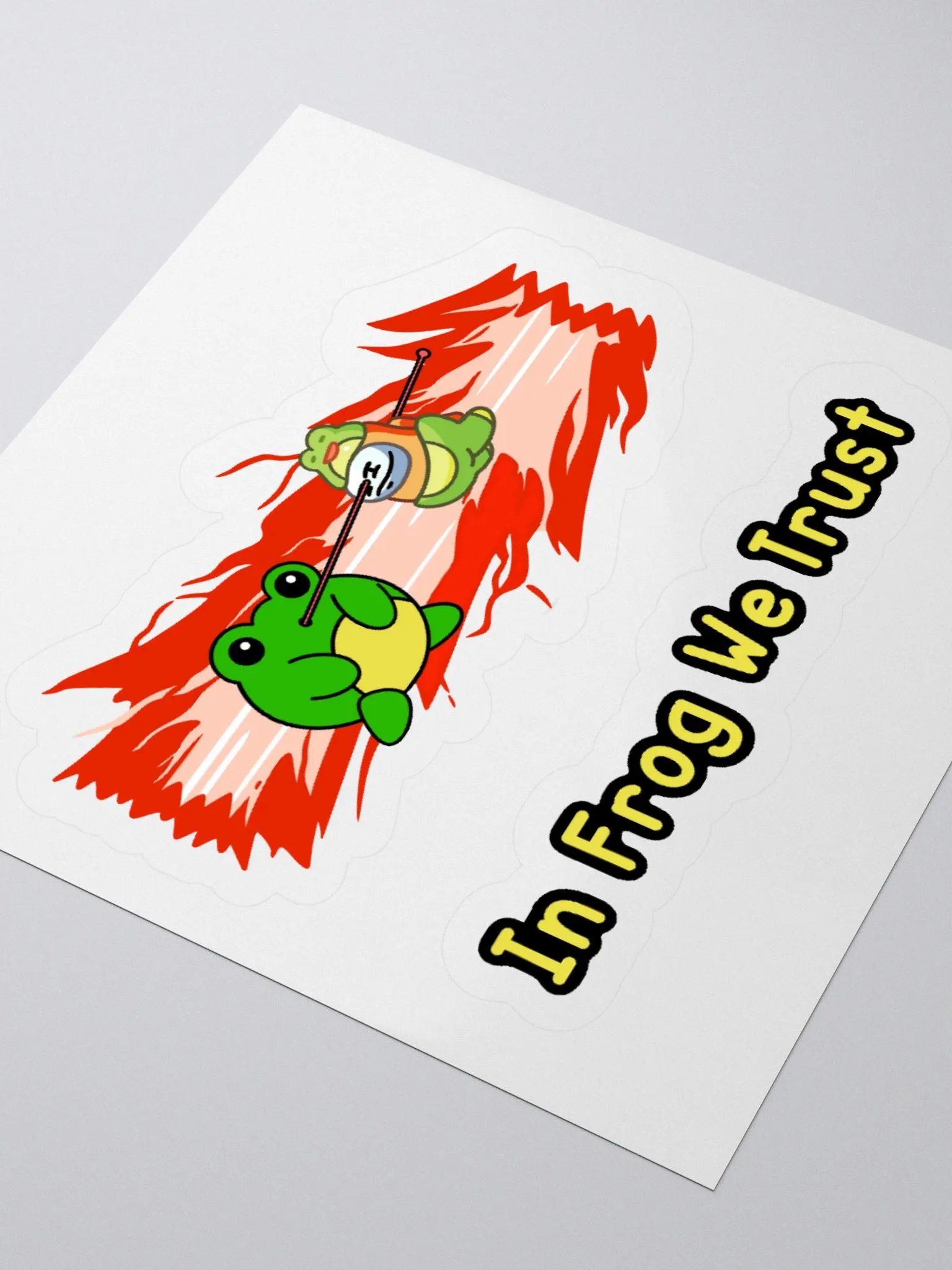 In Frog We Trust Sticker product image (7)